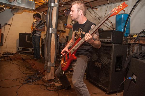 Nate Dickens, bassist for the band As Oceans, performs September 22. As Oceans is a metal band from Boone North Carolina made up of all student performers. The band's first record is expected this year. Justin Perry | The Appalachian
