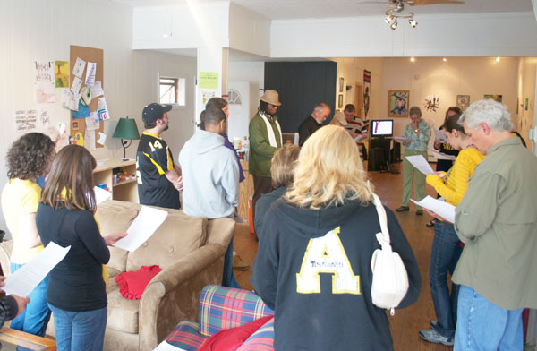 Approximately 20 people attended the dedication of the 3rd Place building Saturday afternoon. The building was opened by WCF, the Presbyterian-Episcopalian joint campus ministry for the university. Kelli Straka | The Appalachian