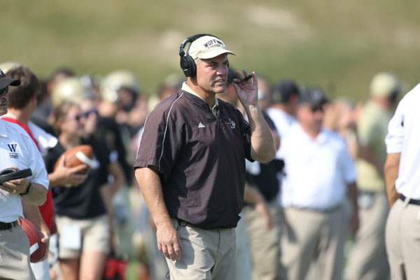Former Wofford defensive coordinator Nate Woody will join App State football's coaching staff under newly appointed head coach Scott Satterfield. Photo courtesy of Wofford Athletics