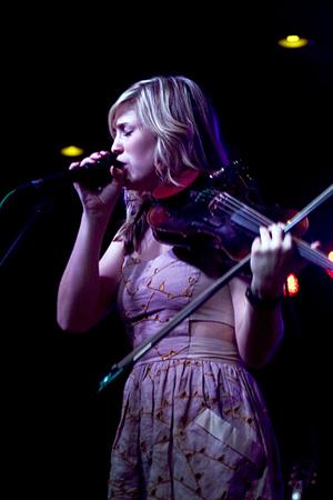 Katherine Ririe, vocalist and fiddler of the band SalemSpeaks, performs in last year’s Battle of the Bands. This year’s show will take place Thursday Feb. 28 at Legends.  Courtney Roskos | The Appalachian