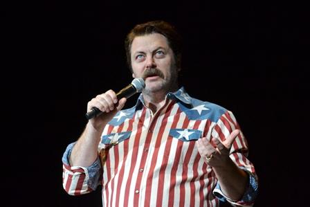 Nick Offerman preformed to a sold-out crowd Wednesday night at Holmes Convocation Center. 