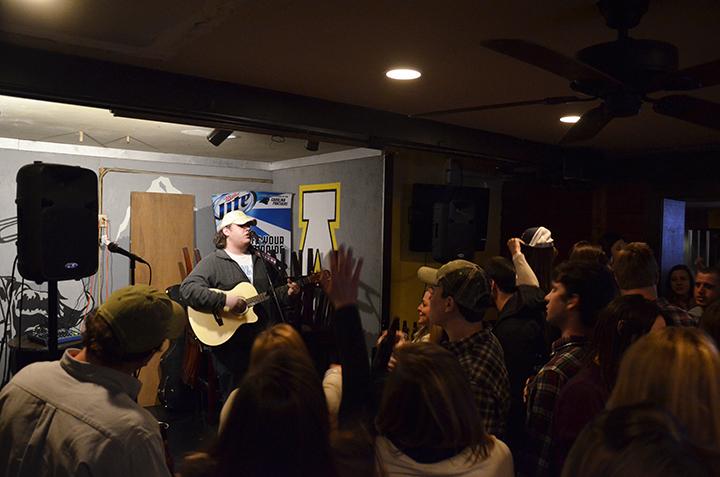 Luke Combs plays at Klondike Saturday. Combs is originally from Asheville and is a senior at Appalachian State University.  Mark Kenna  |  The Appalachian 