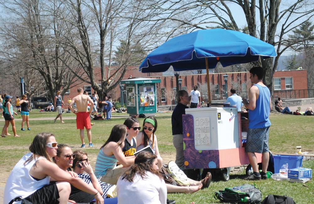 Fizzy Pops will no longer be allowed on Sanford Mall. It is run by junior marketing and entrprenuership major Ethan Peverall and combines soda with ice cream to create students favorite flavors.  Nicole Debartolo  |  The Appalachian