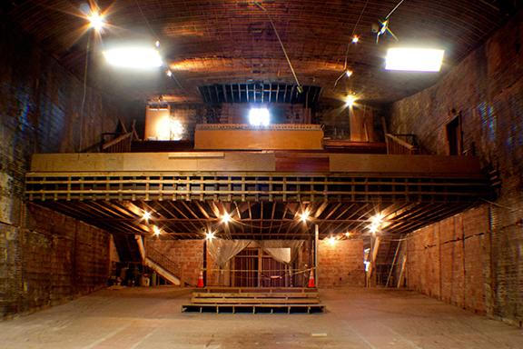 The Historic Appalachian Twin Theatre is undergoing renovations on Kings street in downtown Boone. ATHC Board of Trustees Chair John Cooper hopes to restore theatre to resemble the original art-deco design. Photo by Rachel Krauza  |  The Appalachian