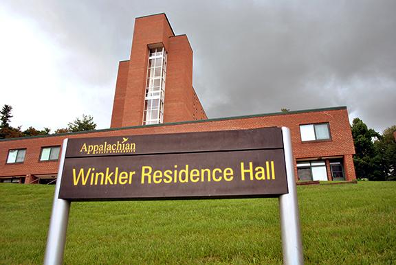 Winkler Residence Hall is closed to students this year and is scheduled to be demolished due to lack of funding necessary for a renovation. Photo by Lacy Matusek  |  The Appalachian