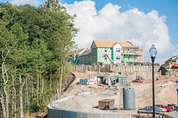 The Cottages of Boone have completed approximately half of the 894 total bedrooms as of Monday, Sept. 2. The Cottages anticipates having 534 residents moved into their residences by Sept. 9. Photos by Justin Perry  |  The Appalachian