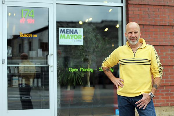 Mayoral candidate John Mena. Photo by Molly Cogburn  |  The Appalachian