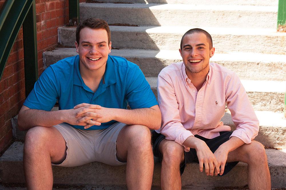 Sophomore advertising major Carson Rich (left) and sophomore international business major Daniel Tassitino (right) are the newly announced SGA president and vice president, respectively, for the 2014-15 academic year.  Photo by Rachel Krauza  |  The Appalachian