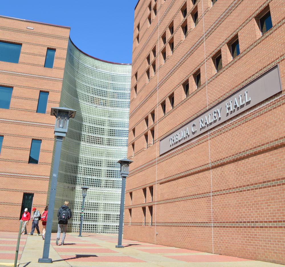 The Walker College of Business, housed in Thelma C. Raley Hall, is in the planning process for renovations and expansion to the building that may begin as early as 2015. Photo by Aneisy Cardo | The Appalachian