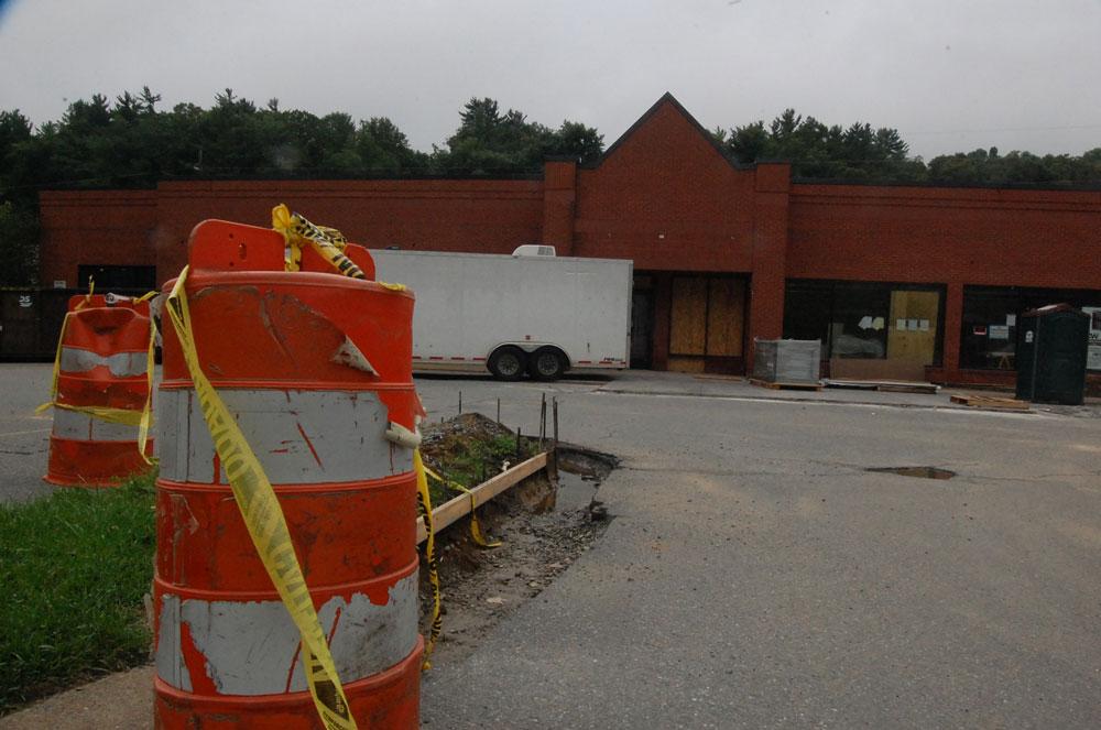 Construction of Boone’s upcoming IHOP restaurant has begun at the former Blockbuster Video store on Highway 321. Photo by Cara Croom | The Appalachian